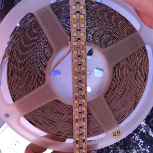 5M Meters 24V DC SMD2835 dual row Led strip lights 240Leds/M with plastic cover IP65-waterproof
