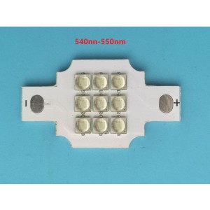 Epileds 9Leds 9-11V 10-20W 530nm-540nm Green LED Emitter Light 