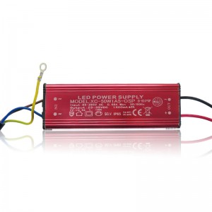 DC23v~35v 1500mA 50W Waterproof Red LED Driver for 50w LED Lights Lighting Transformers