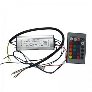 DC 18v~35v 600mA 50W RGB LED Driver Input AC 110V~250V with IR Remote Control