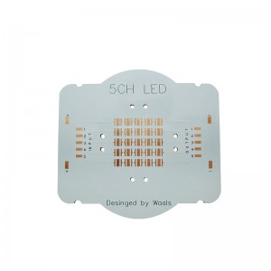 5 Channel 25LED Spots 3535 Pad Led PCB Board Printed Circuit Board For CREE XPE XTE XPG XPL XHP35 Epileds 3535 Led Beads