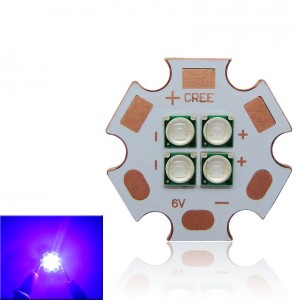 Epieds 12W 3535 4LEDS 430NM UV Ultra Violet High Power Led Emitter Lamp Light