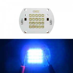 Epileds 60W Led Emitter Lamp Light 10pcs 495nm Cyan + 10pcs 420nm UV 30-36V 700-1400mA