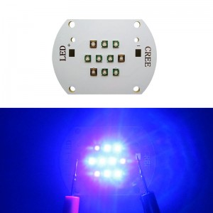 30W DIY Led Lamp Light 3PCS Semileds 420NM + 4PCS Cree 450NM + 3PCS Cree 470NM 30-33V 350-1000mA