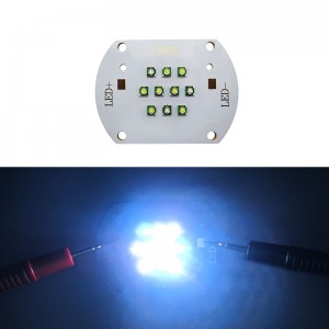 30W Cree XPE Fish Tank Led Lamp Light 3PCS 475NM Blue + 7PCS 6000K White