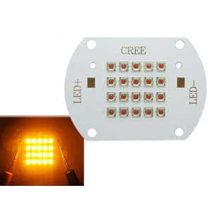 60W Epileds Yellow Led Emitter Light 590NM - 595NM 22-28V 700-1400mA